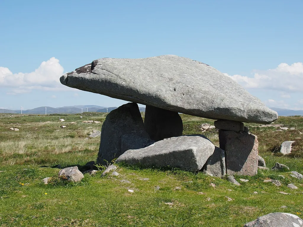 Kilclooney Dolmen near Ardara, County Donegal, Republic of Ireland