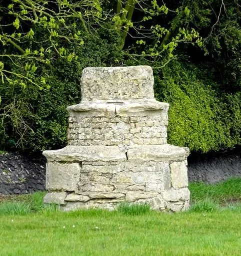 Old Central Cross on The Green in Caston