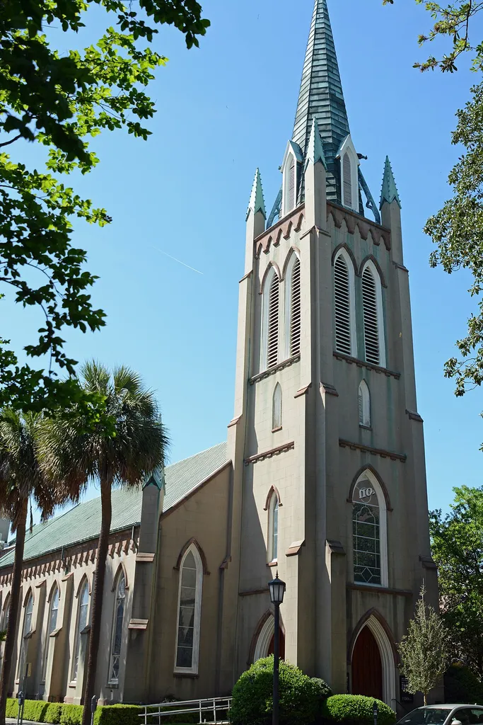 St. John's Episcopal Church, Savannah, GA, US, May be on the National Register of Historic Places.