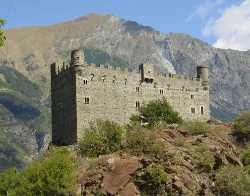 Castello di Ussel, Chatillon, Aosta valley, Italy