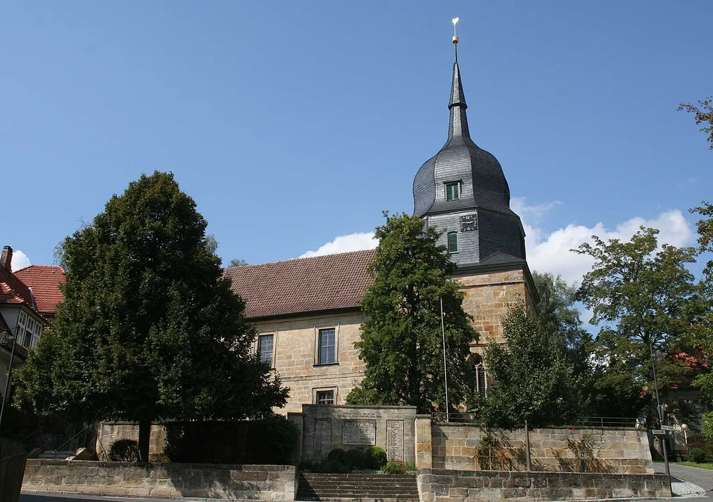 Evang.-Luth. Pfarrkirche Großgarnstadt, Ortsteil von Ebersdorf b.Coburg im Landkreis Coburg in Bayern