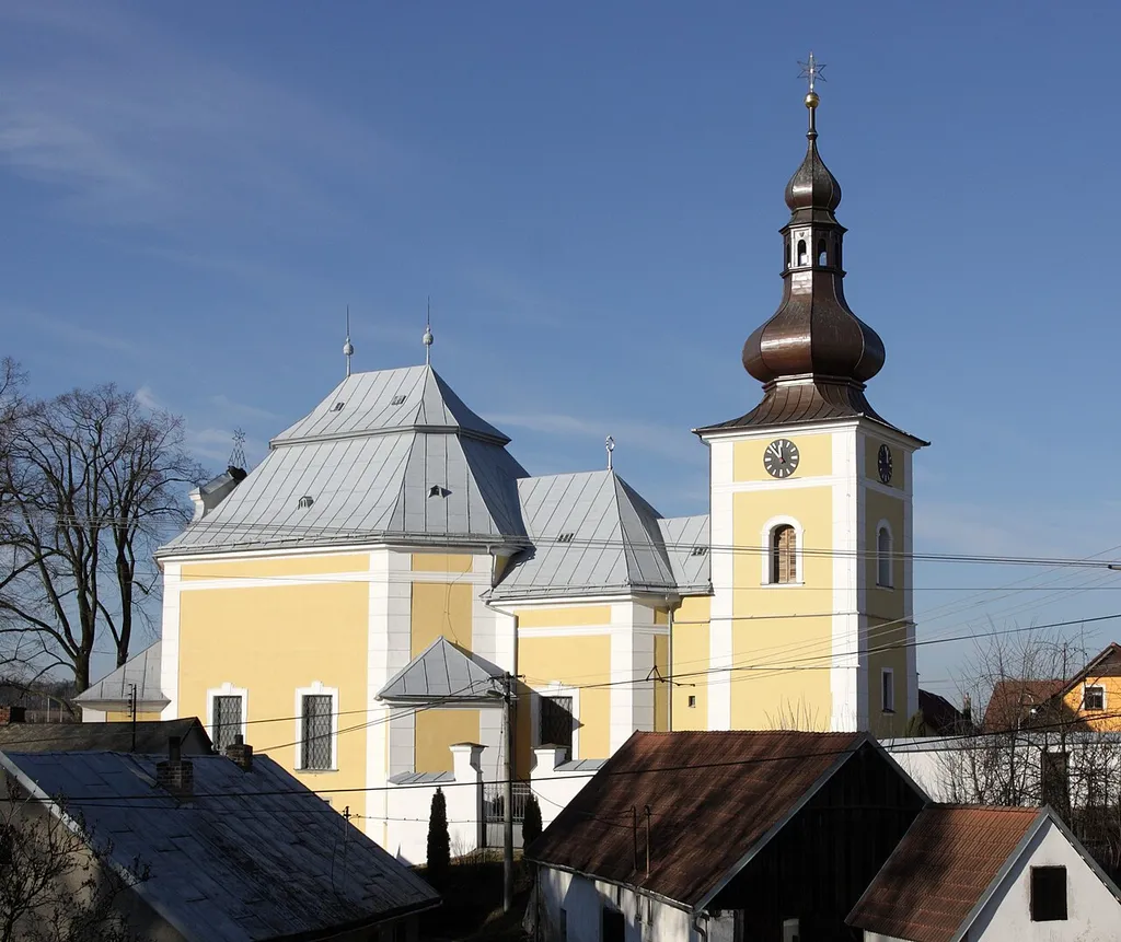 Obyčtov - kostel Navštívení Panny Marie.