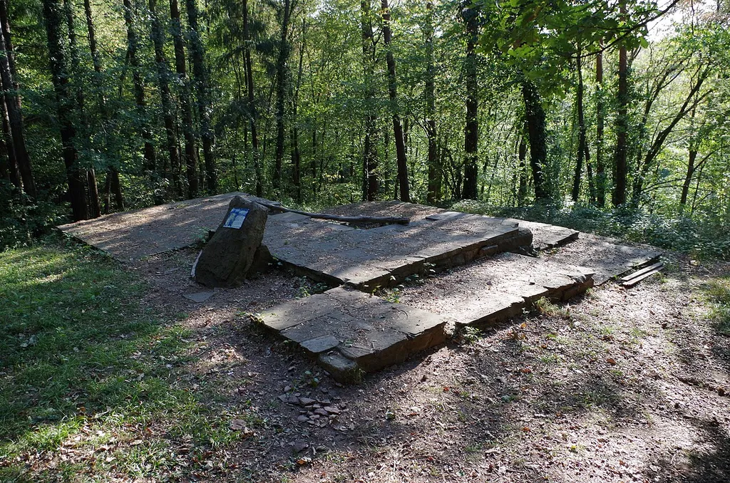 Die heute noch sichtbaren Überreste der Burg Kleinsteinbach