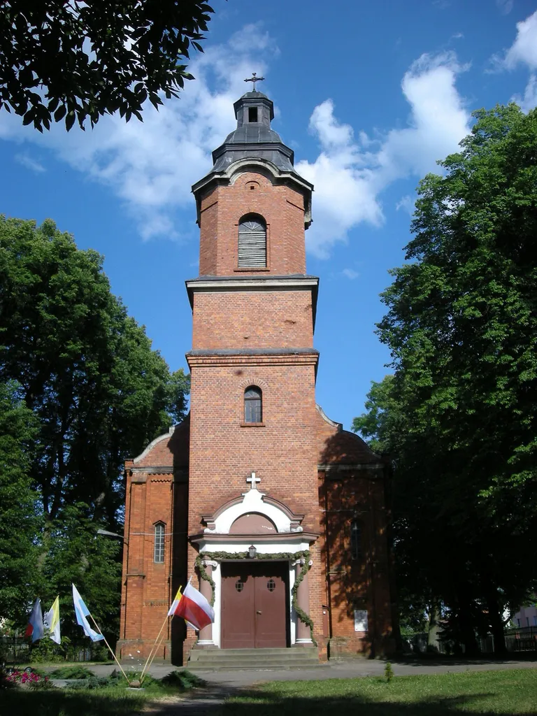 The church in Słupy, Poland.