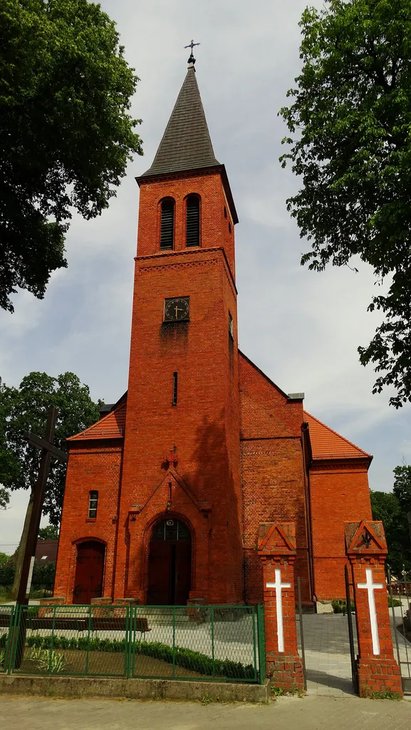 Osielsko, kościół par. pw. Narodzenia NMP, 1844, 1902
