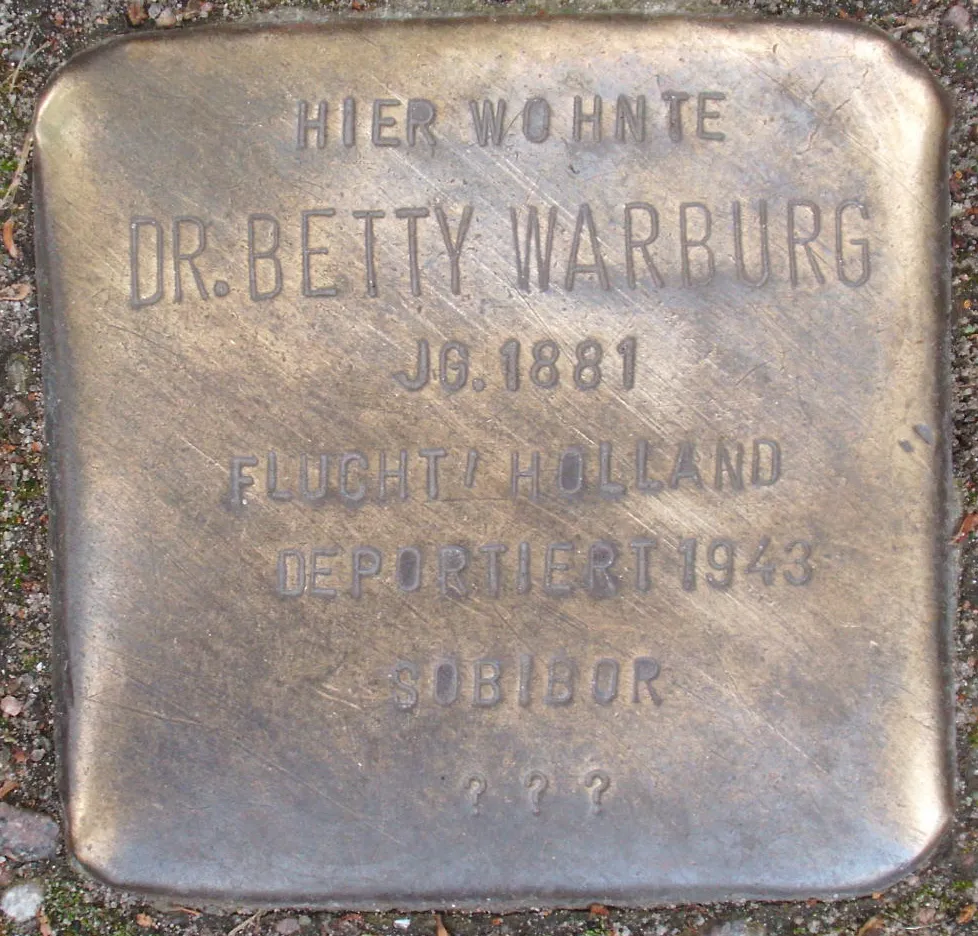 Stolperstein für Betty Warburg