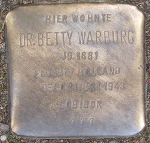 Stolperstein dedicated to Betty Warburg