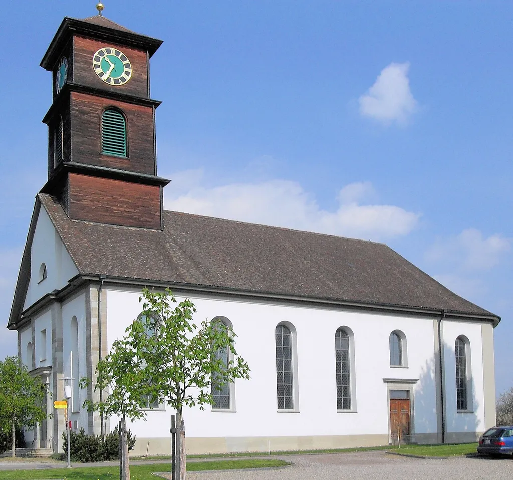 Paritätische Kirche St. Martin in Basadingen, Kanton Thurgau, Schweiz