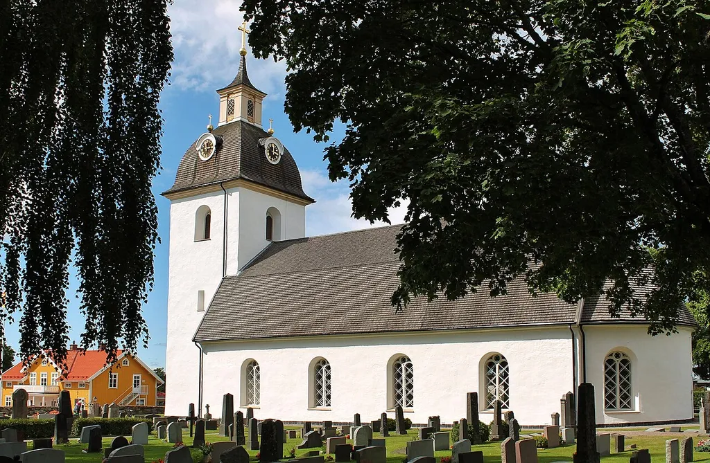 Söraby Church.The Churches that have a Gustavian character built in 1780-1781 under the direction of master builder Peter Wiberg from Nottebäck after drawings by the Superintendent's Office.