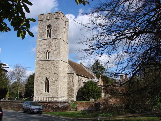 St Margaret's parish church, Wattisfield, Suffolk, seen from the southwest