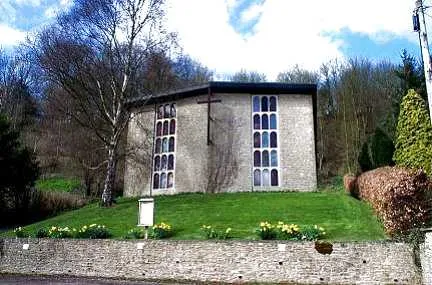 Oswaldkirk, St Aiden's Roman Catholic Church. This Church is almost on the southern boundary of the O/S grid it occupies, to the west of centre.