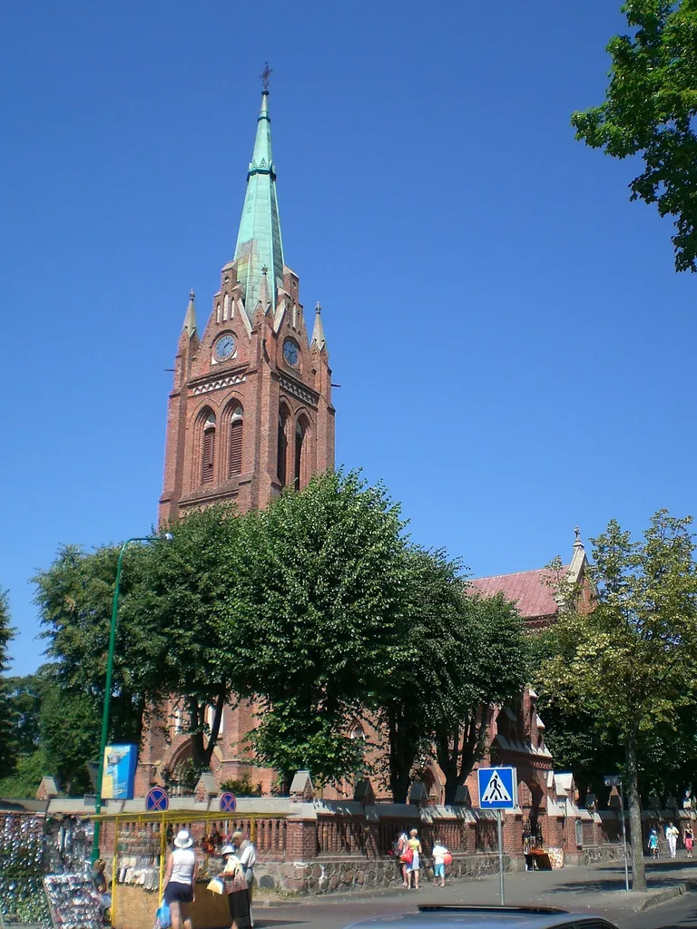 The Main church in the Baltic Sea resort Palanga (Lithuania)