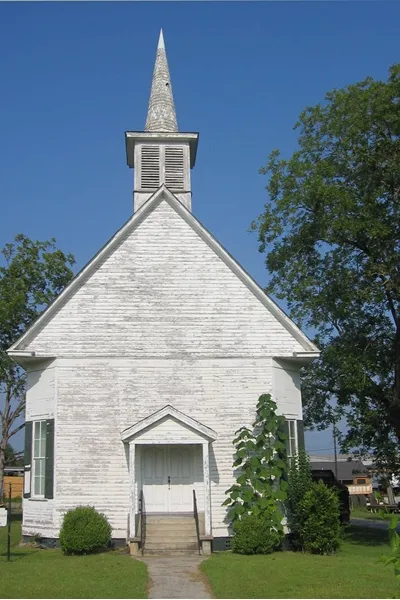 Old First Presbyterian Church in Carrollton, Pickens County, Alabama.