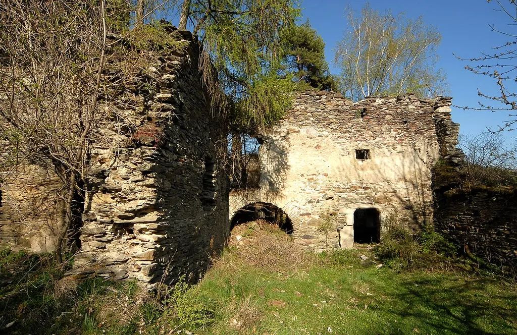 Keep of the castle ruin Gradenegg in Gradenegg, market town Liebenfels, district Sankt Veit an der Glan, Carinthia, Austria, EU