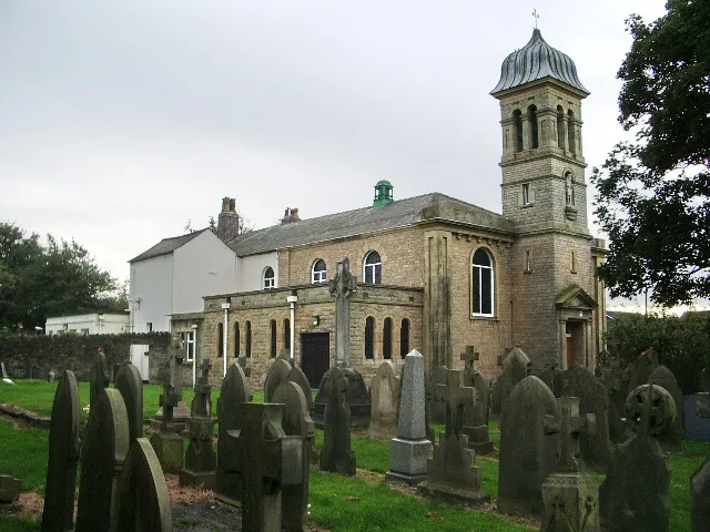 St James Roman Catholic Church, Orrell, Greater Manchester, seen from the northeast