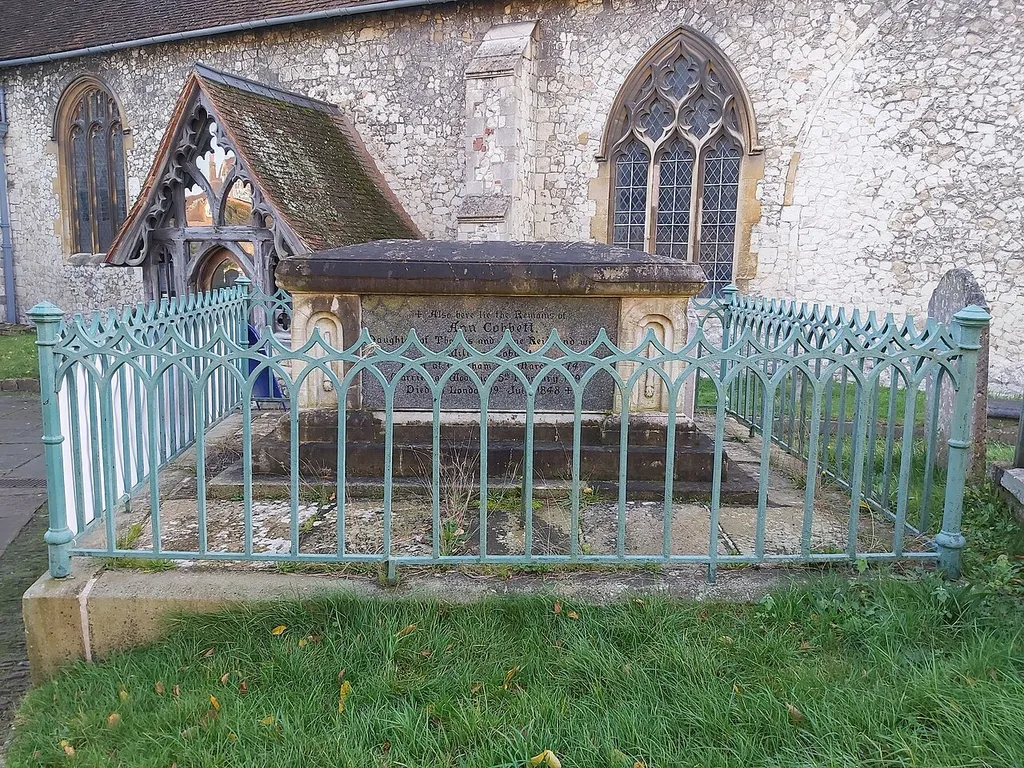 Tomb of William Cobbett (1762-1835) and Ann Cobbett (1774-1848) in the Churchyard of St Andrew's Church, Farnham, Surrey.