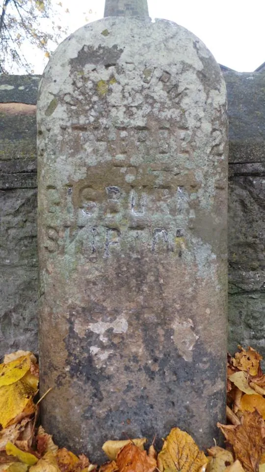 Old Milestone by Sawley Road, Chatburn Parish