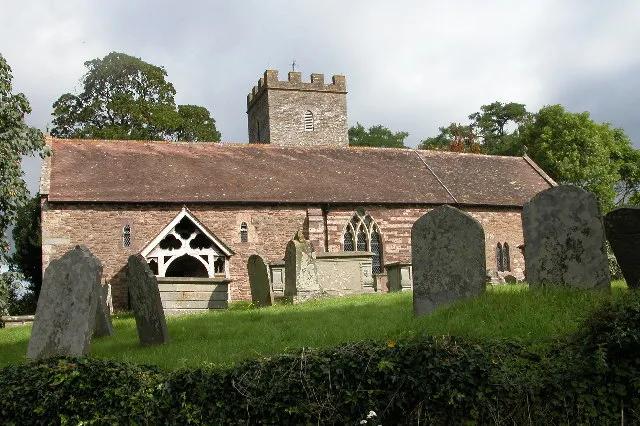 Bredwardine Church. Dedicated to St Andrew. The Georgian tower dates from 1790AD.