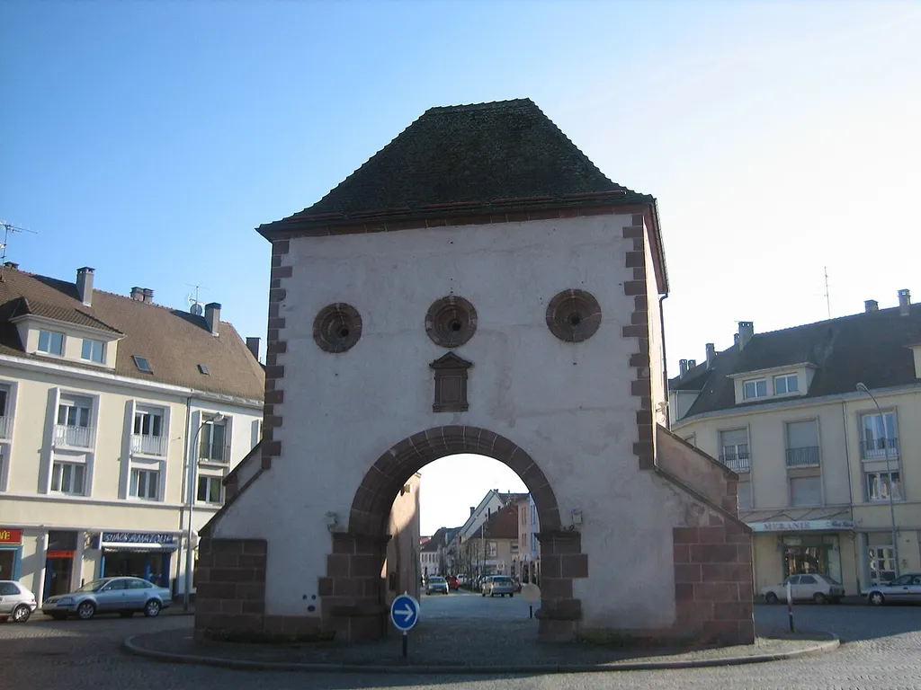 Porte de Wissembourg à Haguenau (Bas-Rhin, France)