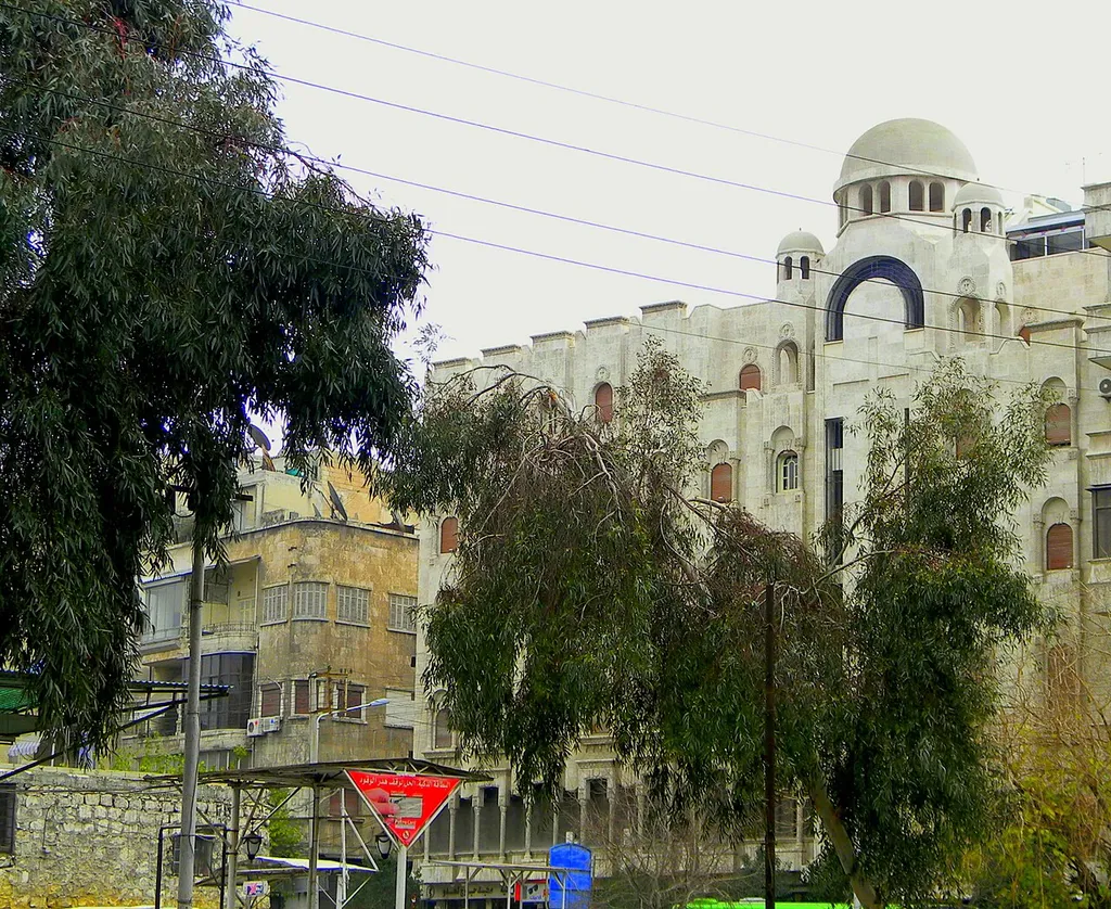 Cathedral of Saint Ephrem the Syrian, Aleppo, Syria.