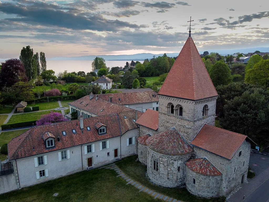 Vue aérienne de l'église St-Sulpice