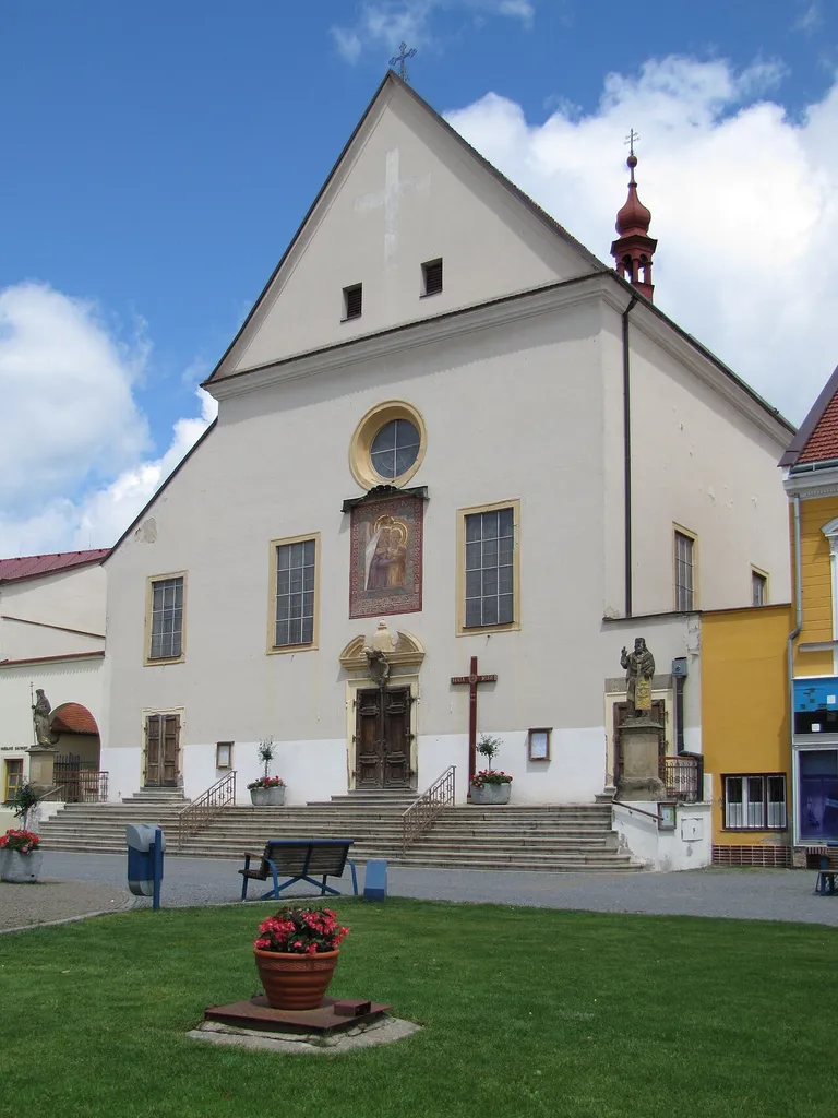 Kostel Nanebevzetí Panny Marie z let 1713–1720. Kyjov, okres Hodonín