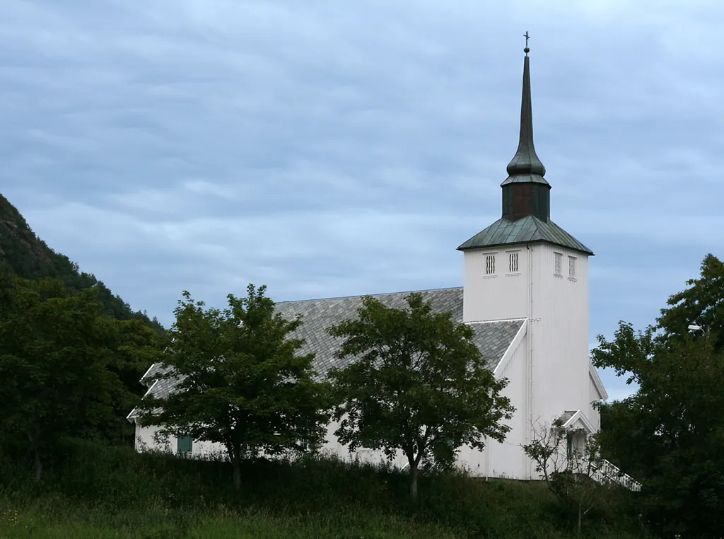 Dun church, Fosnes, Nord-Trøndelag, Norway.