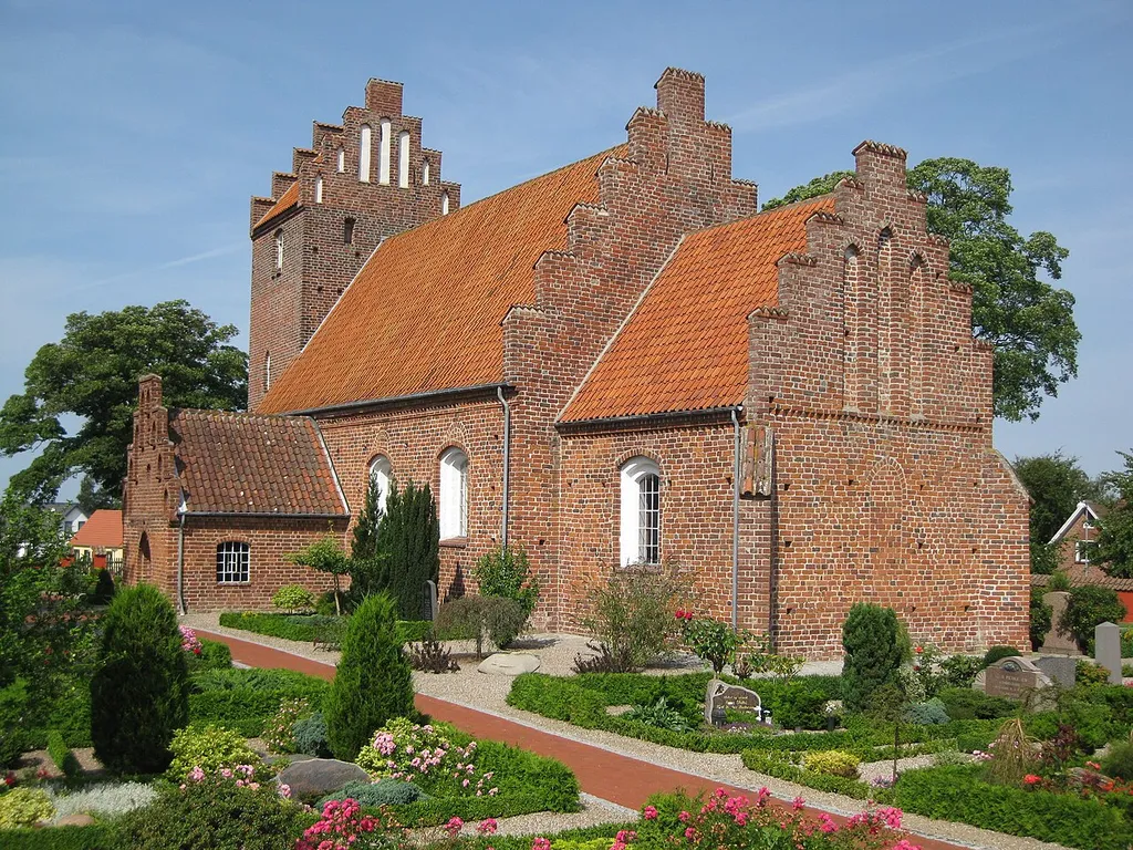 The church "Ørslev Kirke" in the small town "Ørslev", Vordingborg Municipality. The town is located on South Zealand in east Denmark
