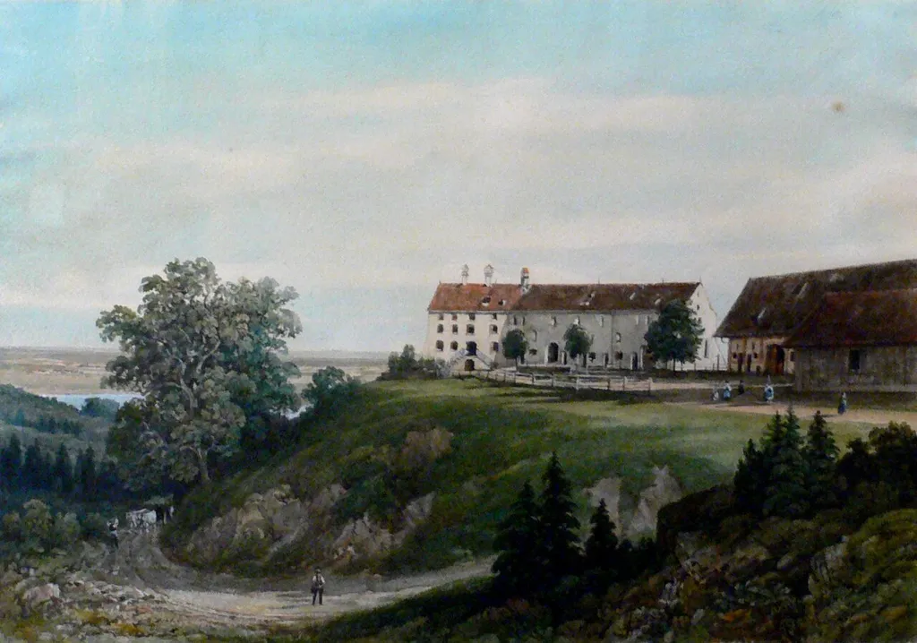 Burg Königsegg, Aquarell, 34 x 48 cm, Privatbesitz