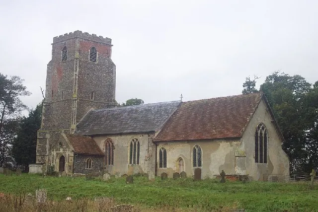 St Peter's parish church, Blaxhall, Suffolk, seen from the east