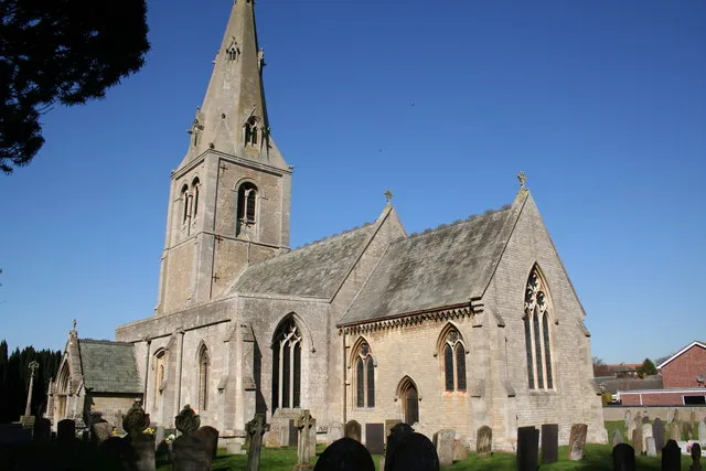 St Andrew's parish church, Leasingham, Lincolnshire, seen from the southeast