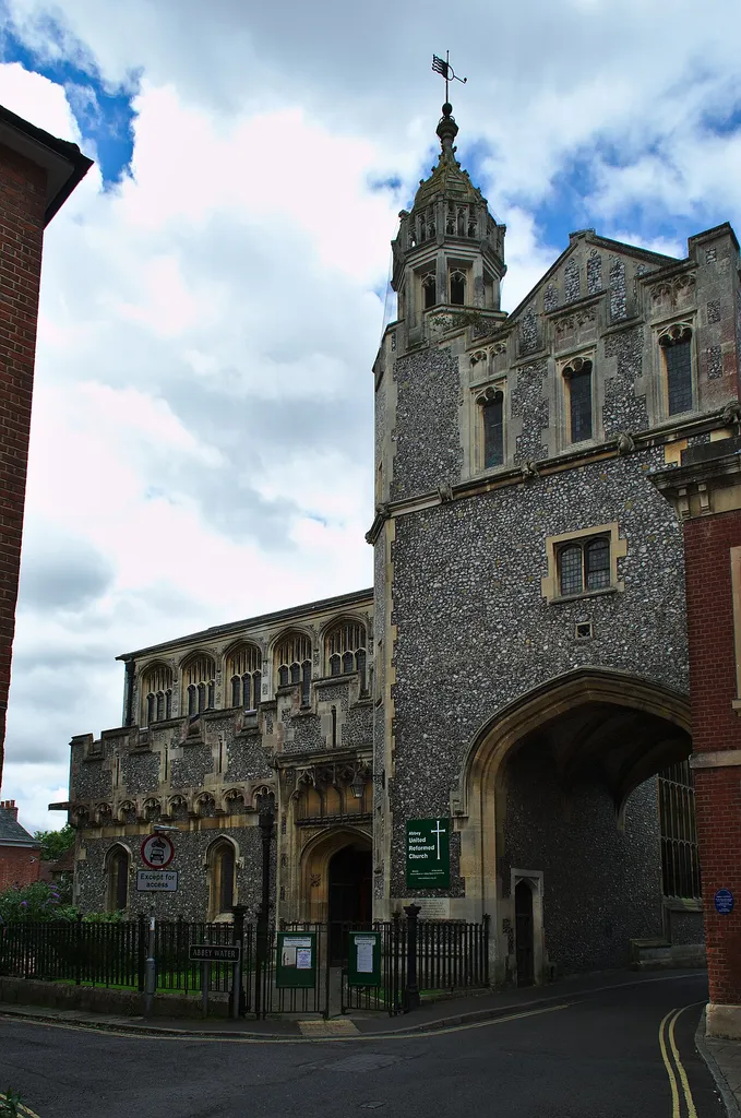 The Abbey United Reformed Church photographed from the market place .mw-parser-output .messagebox{margin:4px 0;width:auto;border-collapse:collapse;border:2px solid var(--border-color-progressive,#6485d1);background-color:var(--background-color-neutral-subtle,#fbfcff);color:var(--color-base,#202122);box-sizing:border-box;border-inline-start-width:8px}.mw-parser-output .messagebox.mbox-small{font-size:88%;line-height:1.25em}.mw-parser-output .mbox-warning,.mw-parser-output .mbox-speedy{border:2px solid var(--border-color-error,#b22222);background:var(--background-color-error-subtle,#ffdbdb);border-inline-start-width:8px}.mw-parser-output .mbox-serious,.mw-parser-output .mbox-delete,.mw-parser-output .mbox-stop{border:2px solid var(--border-color-error,#b22222);border-inline-start-width:8px}.mw-parser-output .mbox-issue,.mw-parser-output .mbox-content{border:2px solid #f28500;background:var(--background-color-warning-subtle,#ffe);border-inline-start-width:8px}.mw-parser-output .mbox-query,.mw-parser-output .mbox-style{border:2px solid #f4c430;background:var(--background-color-warning-subtle,#ffe);border-inline-start-width:8px}.mw-parser-output .mbox-shit{border:2px solid #960;border-inline-start-width:8px}.mw-parser-output .mbox-license{border:2px solid #88a;border-inline-start-width:initial}.mw-parser-output .mbox-legal{border:2px solid var(--border-color-notice,#666);background:var(--background-color-base,#fff);border-inline-start-width:8px}.mw-parser-output .mbox-honor{border:2px solid #ca3;background:var(--background-color-warning-subtle,#fcf4db);border-inline-start-width:8px}.mw-parser-output .mbox-growth{border:2px solid #8d4;background:var(--background-color-success-subtle,#d5fdf4);border-inline-start-width:8px}.mw-parser-output .mbox-move{border:2px solid #93c;border-inline-start-width:8px}.mw-parser-output .mbox-protection,.mw-parser-output .mbox-message{border:2px solid var(--border-color-base,#aaa);border-inline-start-width:8px}.mw-parser-output .messagebox 