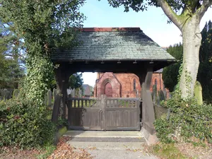 Lychgate to St Michael's churchyard, Little Leigh