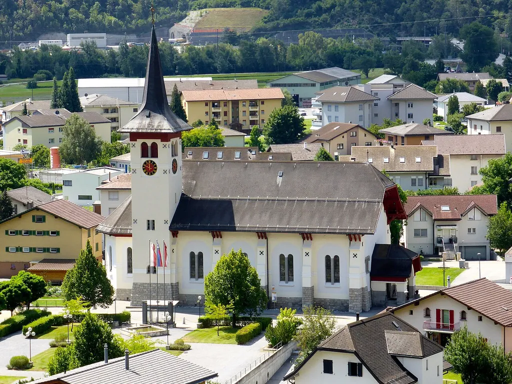 L'église du village de Steg