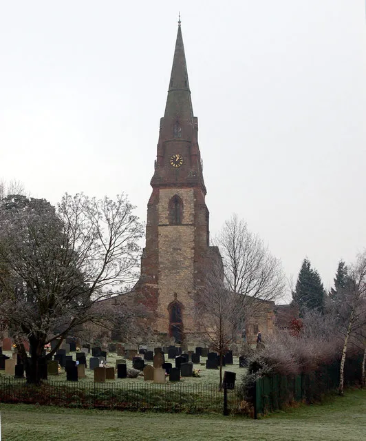 St James' parish church, Southam, Warwickshire, seen from the west