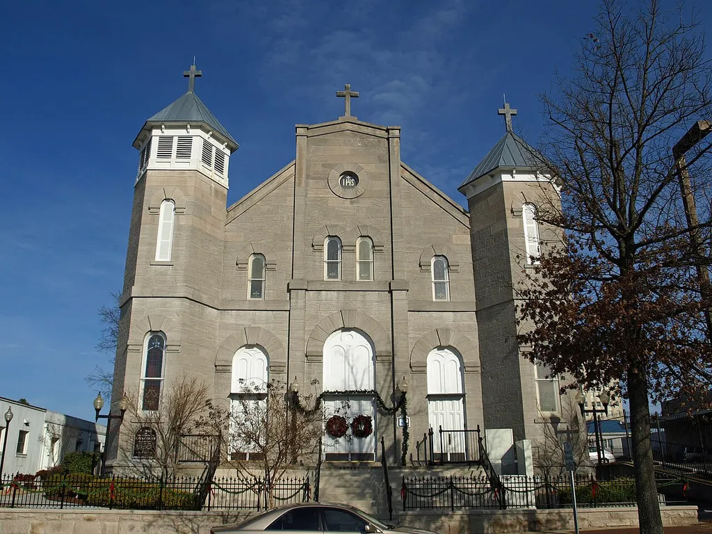 St. Mary of the Visitation Catholic Church in Huntsville, Alabama, listed on the National Register of Historic Places.