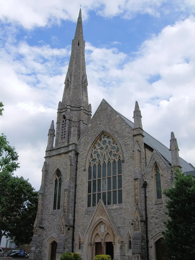 Roman Catholic church of Our Lady Of Help For Christians, Lady Margaret Road, Kentish Town, London.It was built as a Methodist church in 1867.