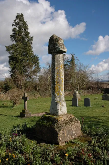 Remains of cross in St Faith's parish churchyard, Berrow, Worcestershire