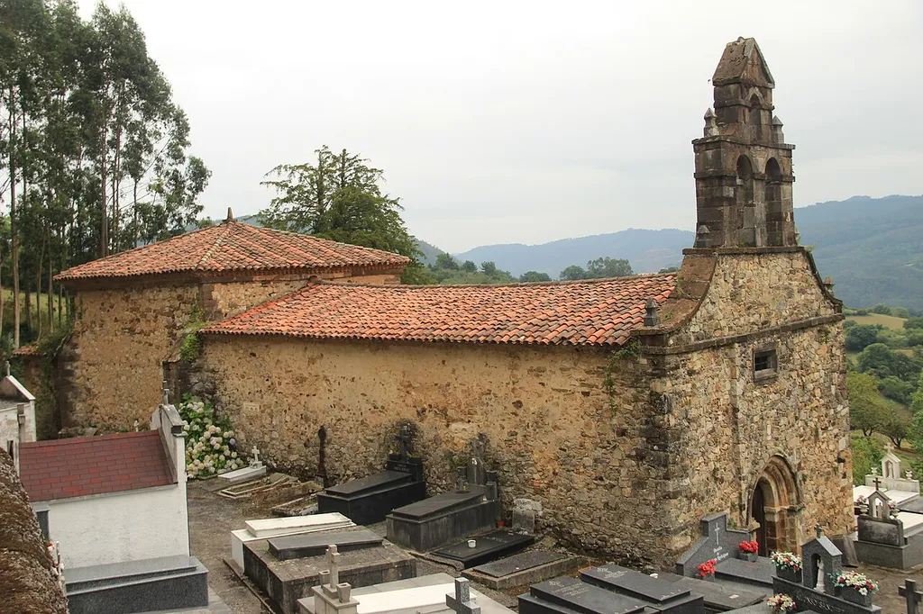 Church of San Martin de Salas. North façade and west front.