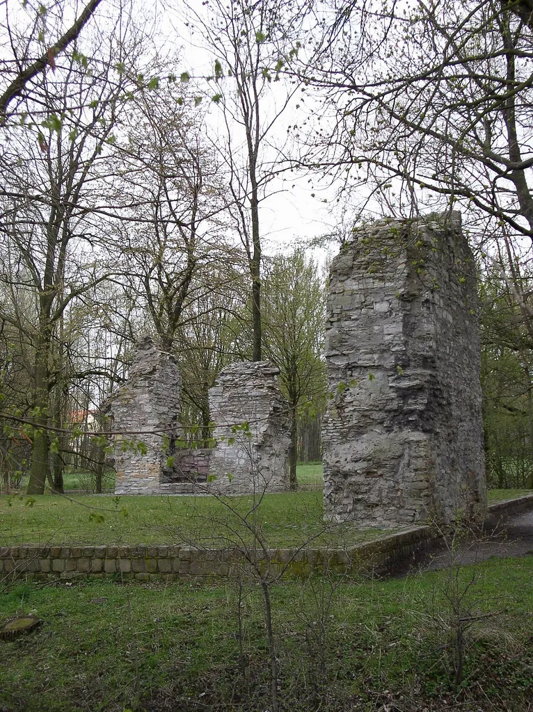 Ruins of Lippborg castle in Lippstadt, Kreis Soest, North Rhine-Westphalia (Germany)