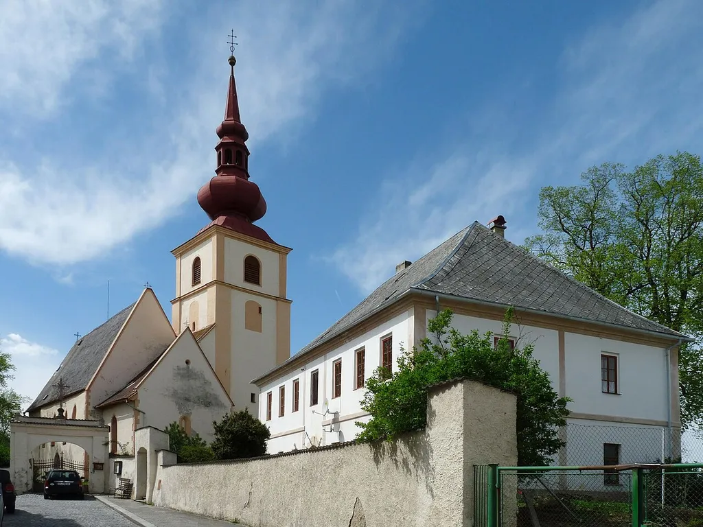 Saint George Church in Strážov in the town of Strážov, Klatovy District, Czech Republic.
