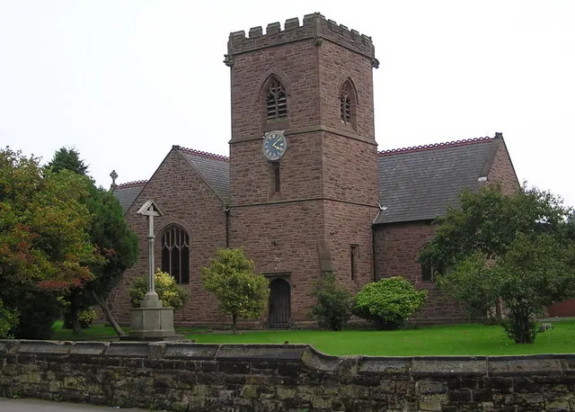 Christ Church parish church, Wharton, Winsford, Cheshire, seen from the northeast