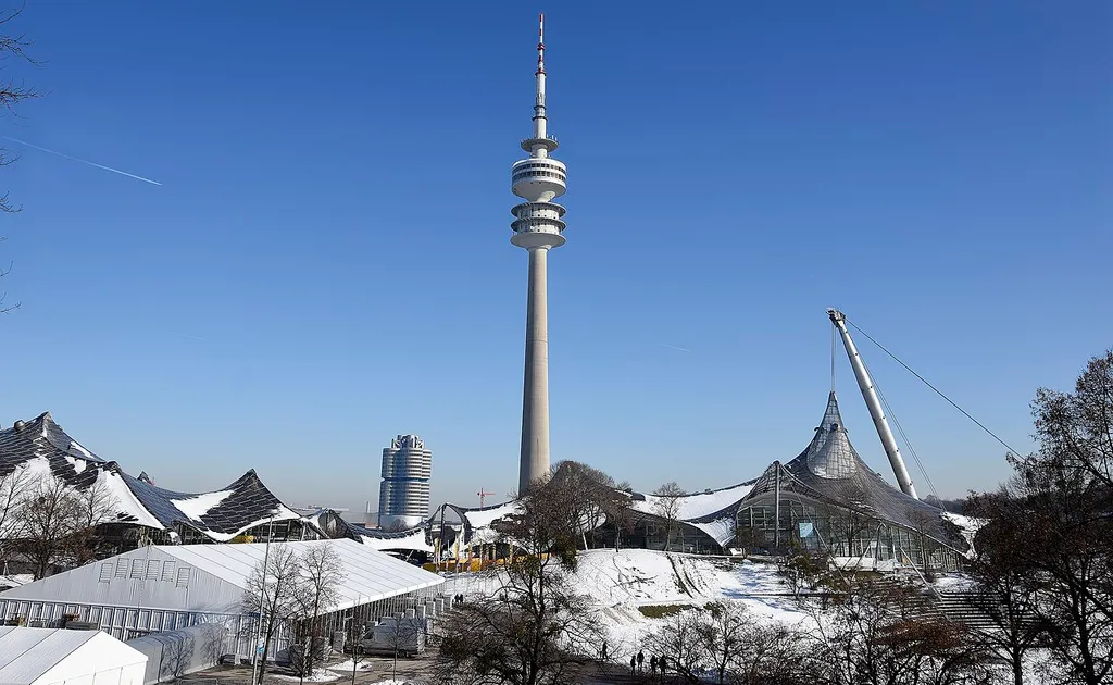 De Olympiatoren in het Olympiapark te München