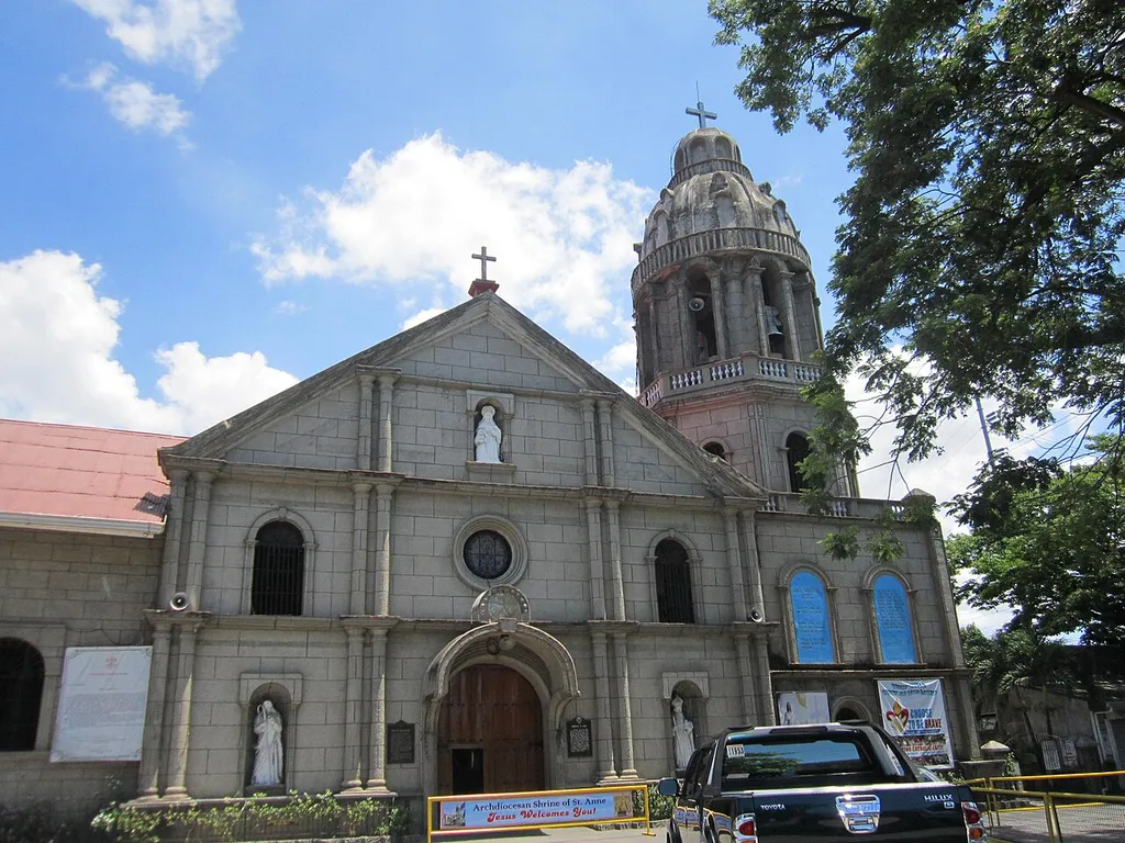 St. Anne Parish Church in Taguig is situated across Plaza Quezon and is beside Sta. Ana river