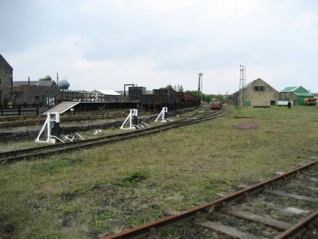 Bowes Railway Museum. Museum railway yard at Springwell Crossing