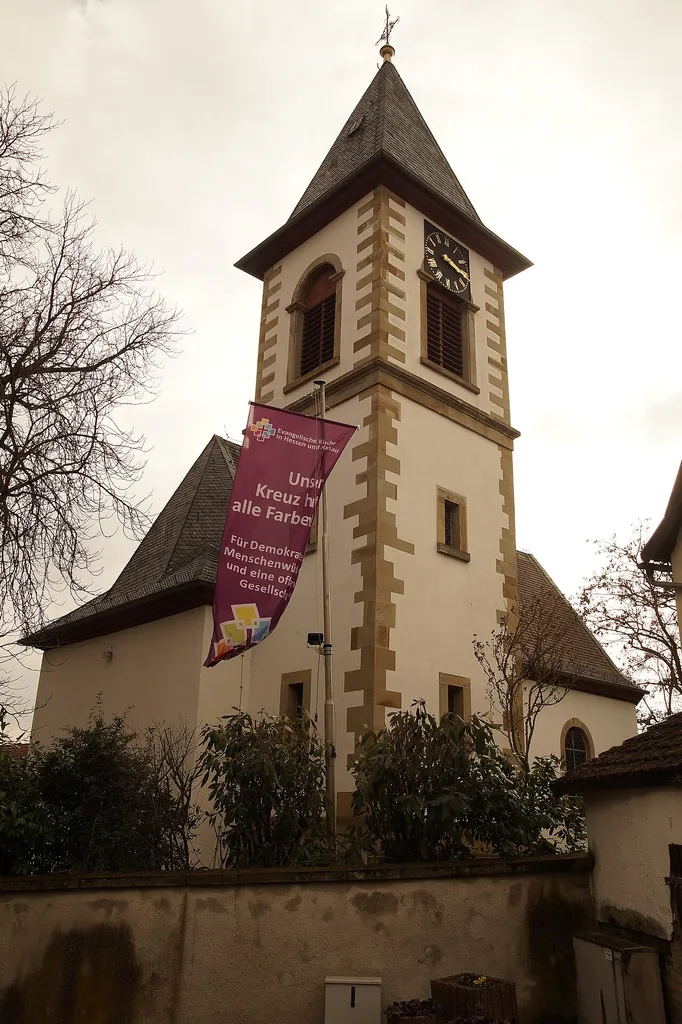 Protestant church in Gau-Köngernheim, Rhineland-Palatinate, Germany
