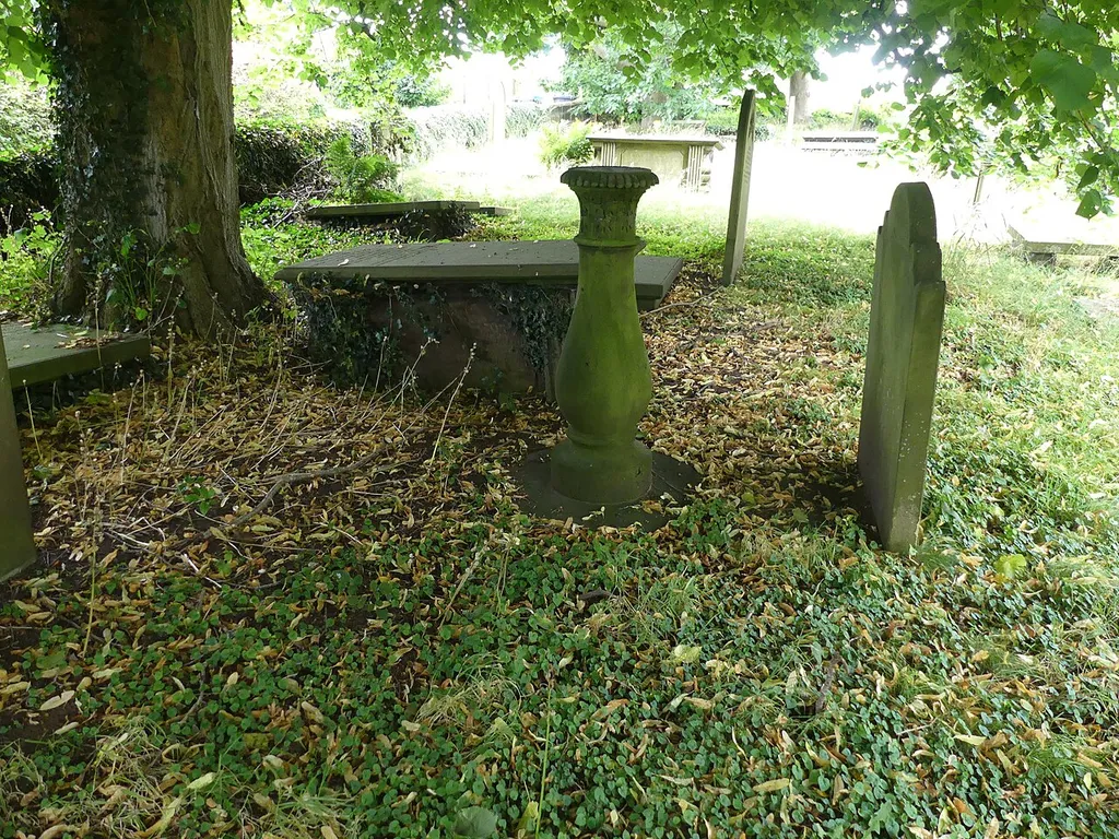 Grade II listed sundial in the churchyard of St Peter's Church, Delamere, Cheshire. .mw-parser-output .messagebox{margin:4px 0;width:auto;border-collapse:collapse;border:2px solid var(--border-color-progressive,#6485d1);background-color:var(--background-color-neutral-subtle,#fbfcff);color:var(--color-base,#202122);box-sizing:border-box;border-inline-start-width:8px}.mw-parser-output .messagebox.mbox-small{font-size:88%;line-height:1.25em}.mw-parser-output .mbox-warning,.mw-parser-output .mbox-speedy{border:2px solid var(--border-color-error,#b22222);background:var(--background-color-error-subtle,#ffdbdb);border-inline-start-width:8px}.mw-parser-output .mbox-serious,.mw-parser-output .mbox-delete,.mw-parser-output .mbox-stop{border:2px solid var(--border-color-error,#b22222);border-inline-start-width:8px}.mw-parser-output .mbox-issue,.mw-parser-output .mbox-content{border:2px solid #f28500;background:var(--background-color-warning-subtle,#ffe);border-inline-start-width:8px}.mw-parser-output .mbox-query,.mw-parser-output .mbox-style{border:2px solid #f4c430;background:var(--background-color-warning-subtle,#ffe);border-inline-start-width:8px}.mw-parser-output .mbox-shit{border:2px solid #960;border-inline-start-width:8px}.mw-parser-output .mbox-license{border:2px solid #88a;border-inline-start-width:initial}.mw-parser-output .mbox-legal{border:2px solid var(--border-color-notice,#666);background:var(--background-color-base,#fff);border-inline-start-width:8px}.mw-parser-output .mbox-honor{border:2px solid #ca3;background:var(--background-color-warning-subtle,#fcf4db);border-inline-start-width:8px}.mw-parser-output .mbox-growth{border:2px solid #8d4;background:var(--background-color-success-subtle,#d5fdf4);border-inline-start-width:8px}.mw-parser-output .mbox-move{border:2px solid #93c;border-inline-start-width:8px}.mw-parser-output .mbox-protection,.mw-parser-output .mbox-message{border:2px solid var(--border-color-base,#aaa);border-inline-start-width:8px}.mw-parser-out
