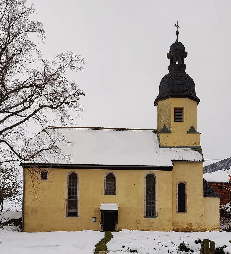 Evangelisch-lutherische Dorfkirche Dothen, Gemeinde Schkölen, Saale-Holzland-Kreis, Thüringen, Deutschland