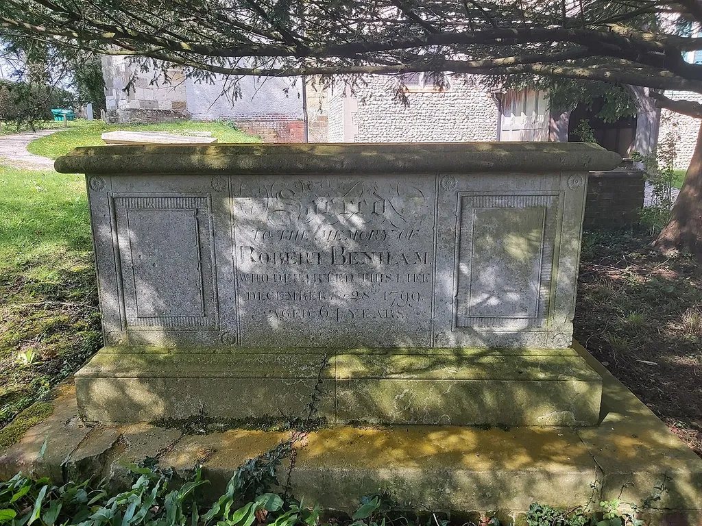 Table tomb 12 metres south of west end of St Mary's Church, Bentley, Hampshire.