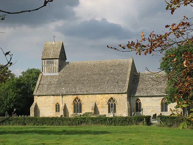 Parish Church of St James the Greater, Marston Sicca, Warwickshire, seen from the south. The civil parish is called Long Marston and was transferred from Gloucestershire to Warwickshire in 1931. The ecclesiastical parish remains in the Diocese of Gloucester.